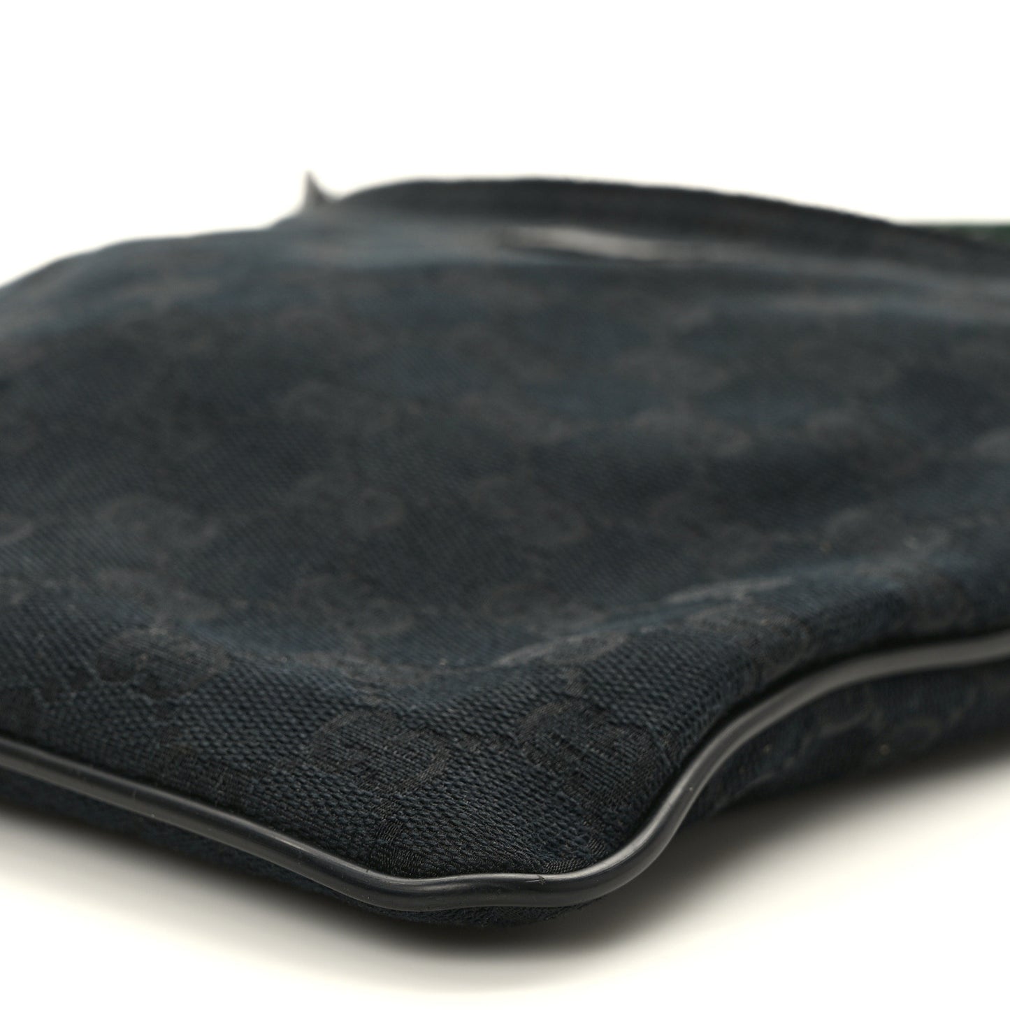 Monogram Web Small Flat Messenger Bag Black