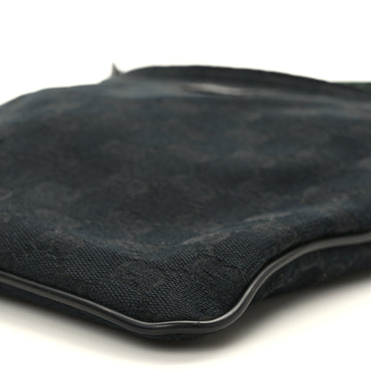 Gucci Monogram Web Small Flat Messenger Bag Black 9 of 9