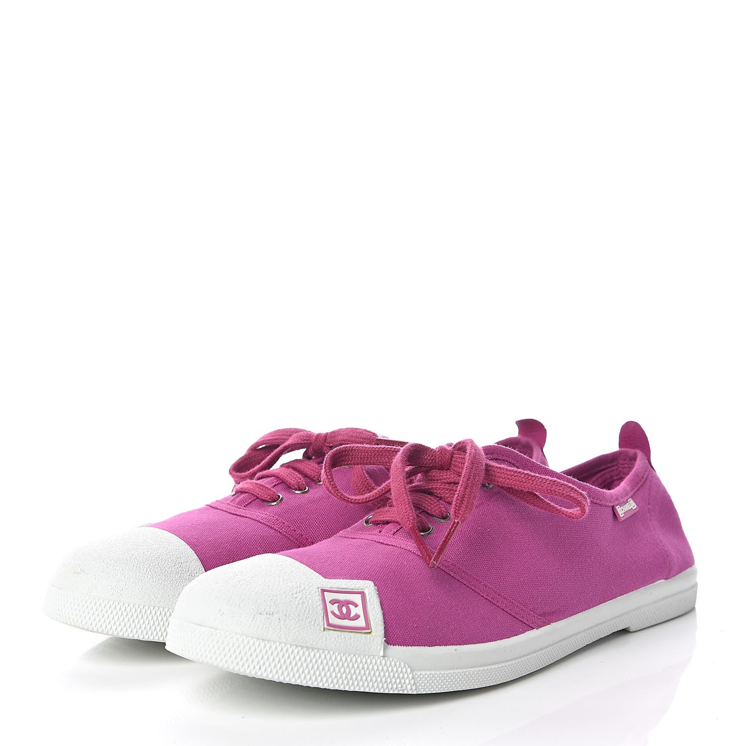 Chanel Fabric Low Top Sneakers 40 Pink 3 of 11