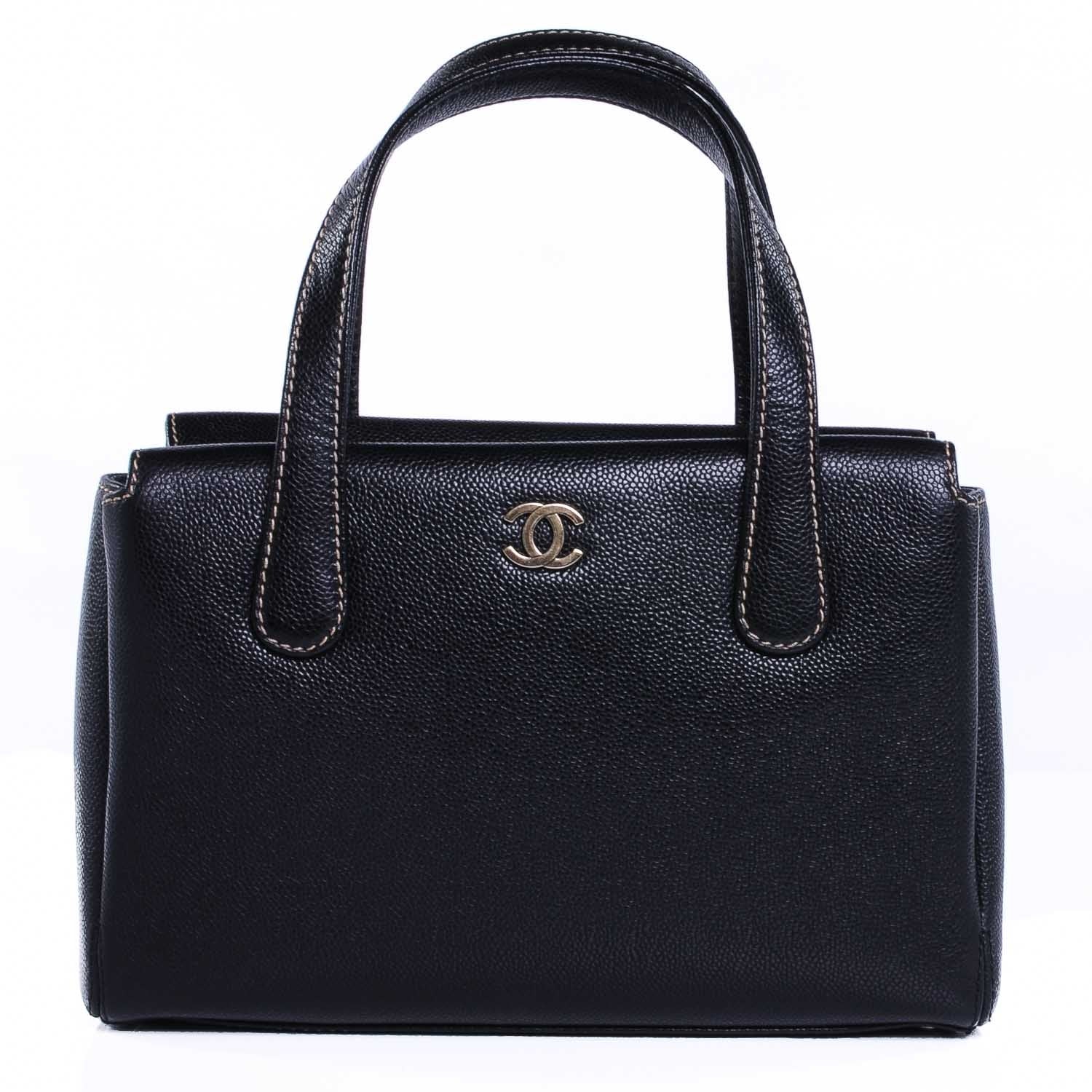 Chanel Caviar Handbag Black 1 of 7