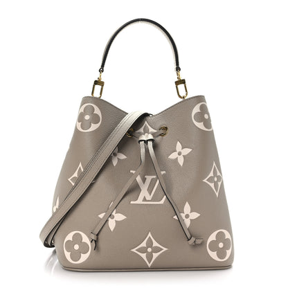 Louis Vuitton Empreinte Monogram Giant Neonoe MM Tourterelle Creme 1 of 11