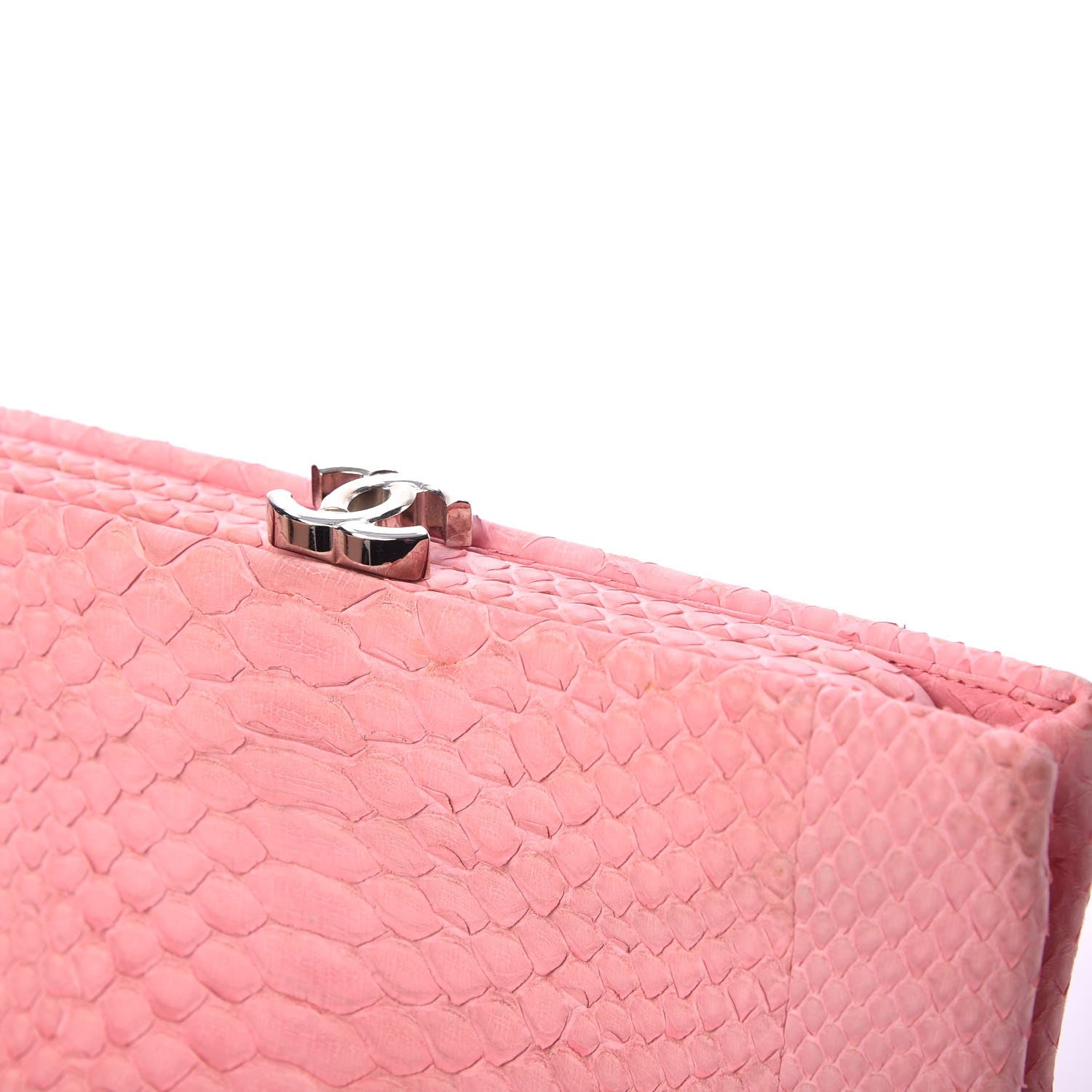 Chanel Python Timeless Clutch Pink 10 of 13