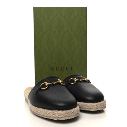 Gucci Nappa Wool Womens Fria Slippers 38 Black Butterscotch 9 of 9