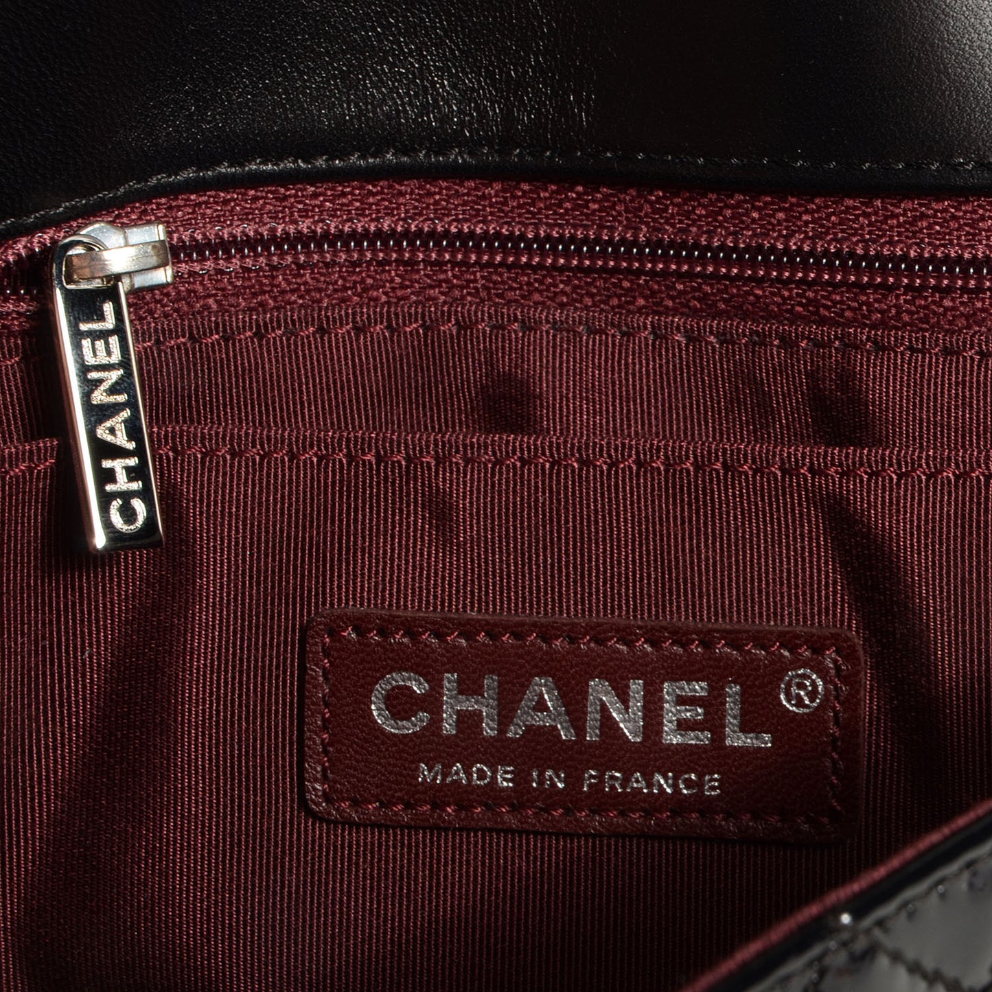 Patent Secret Label Medium Flap Black