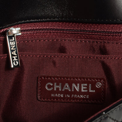 Chanel Patent Secret Label Medium Flap Black 8 of 8
