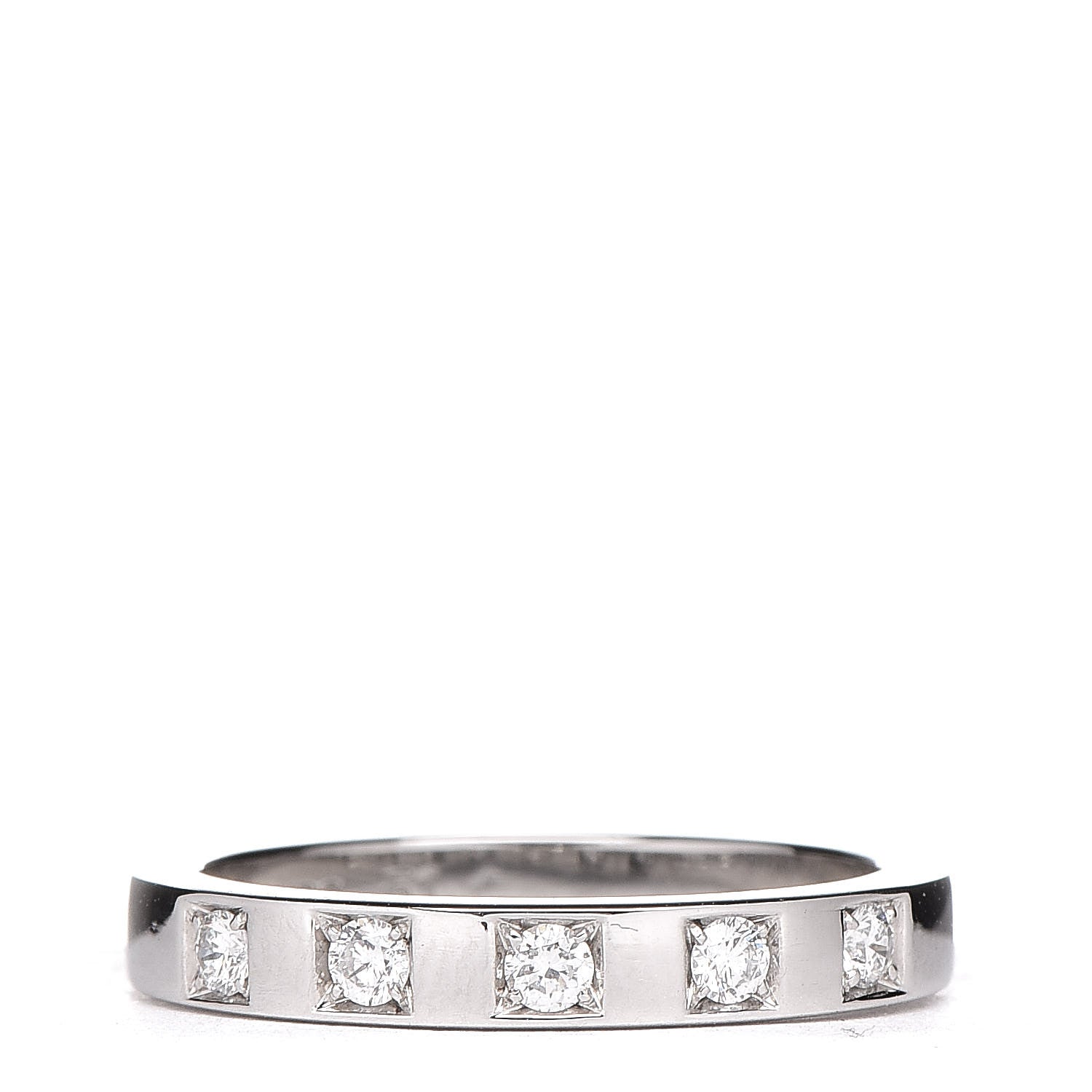 Bulgari Platinum Diamond MarryMe Wedding Band Ring 51 5.75 1 of 7