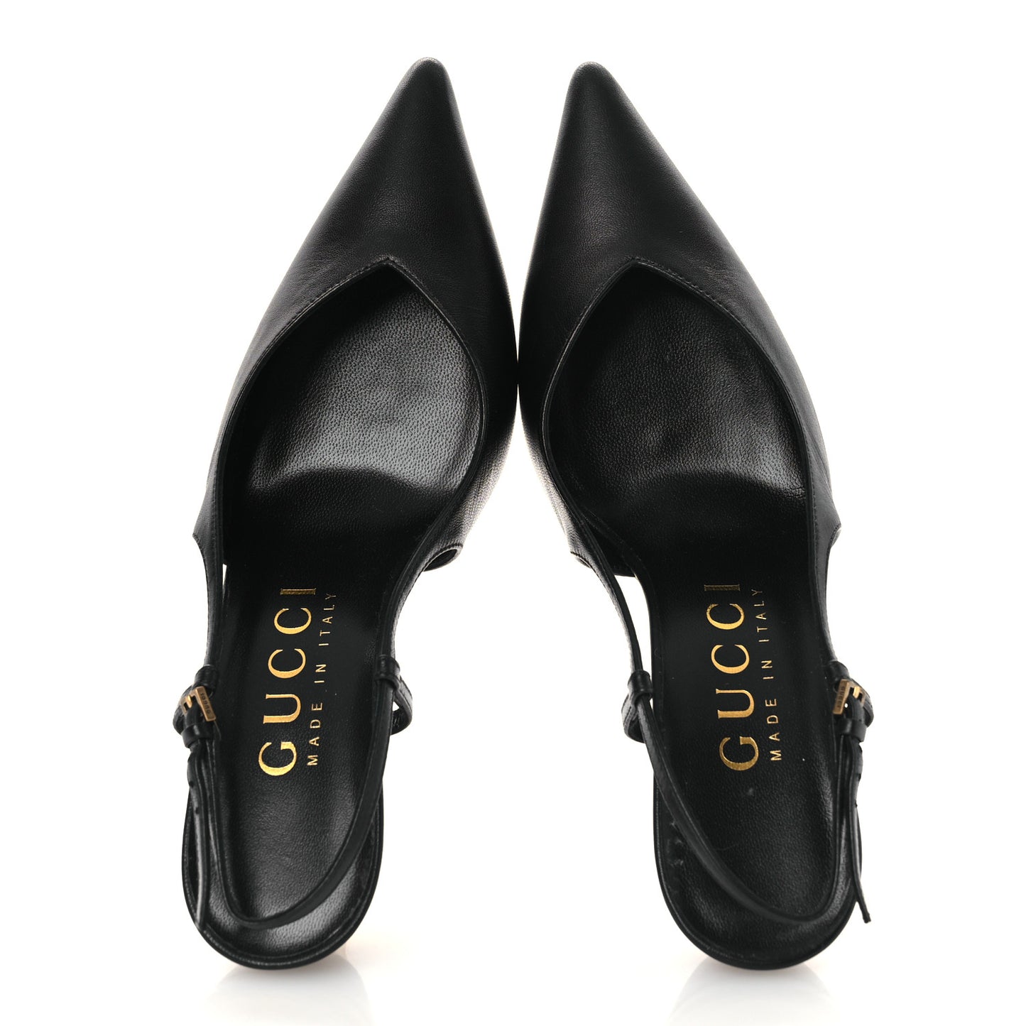 Calfskin Slingback Pumps 36.5 Black