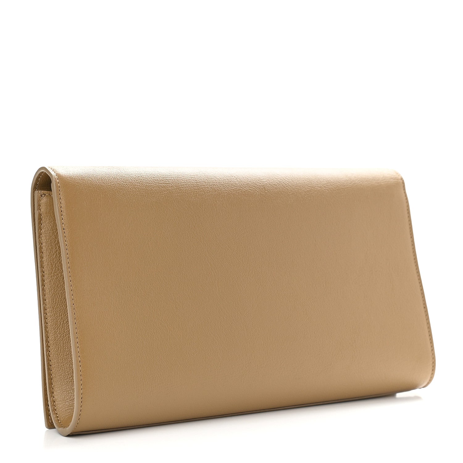 Saint Laurent Calfskin Large Belle De Jour Clutch Beige 4 of 9