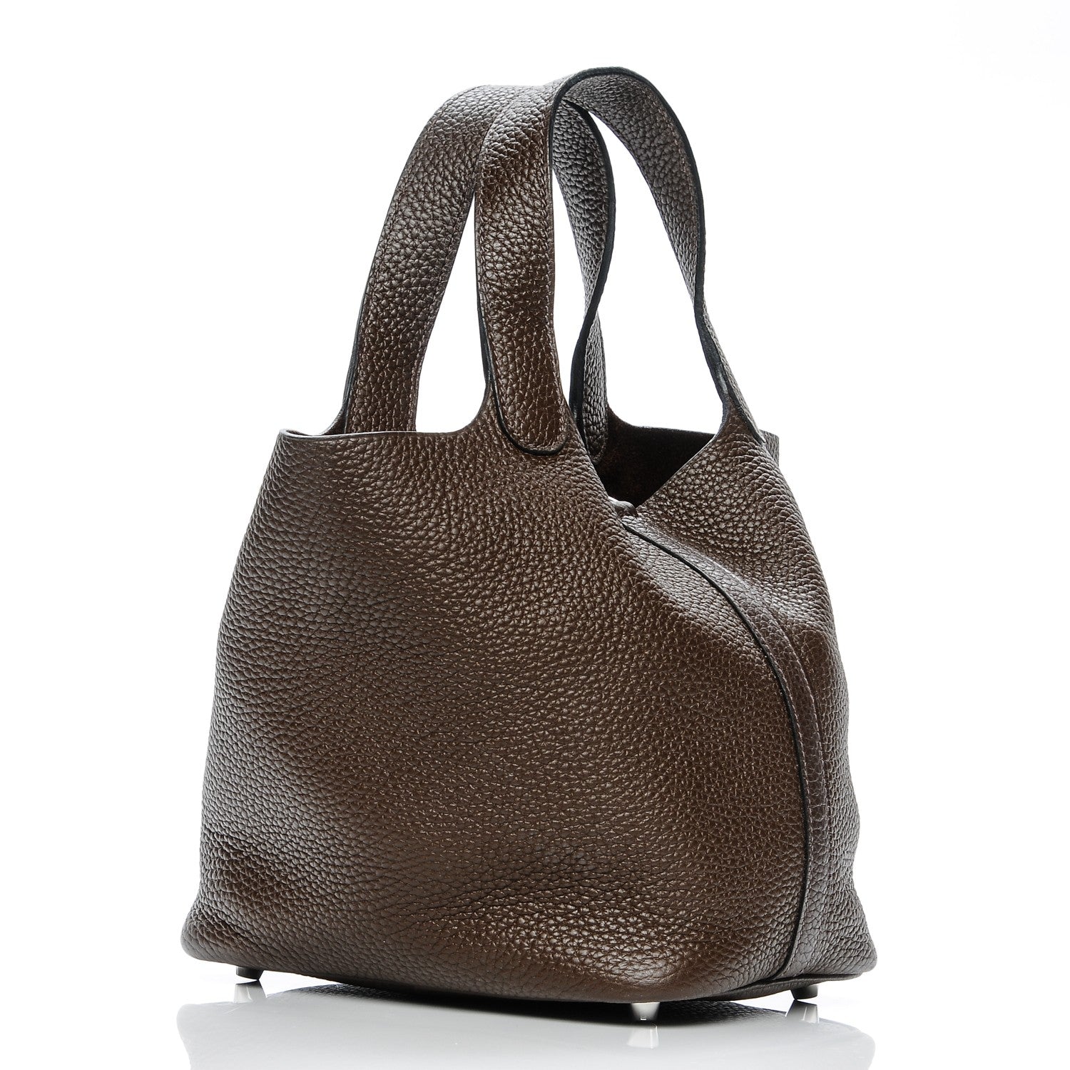 Hermes Taurillon Clemence Picotin Lock 18 PM Chocolate 3 of 7