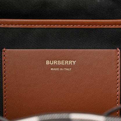 Burberry E-Canvas Check Medium Backpack Dark Birch Brown 6 of 10