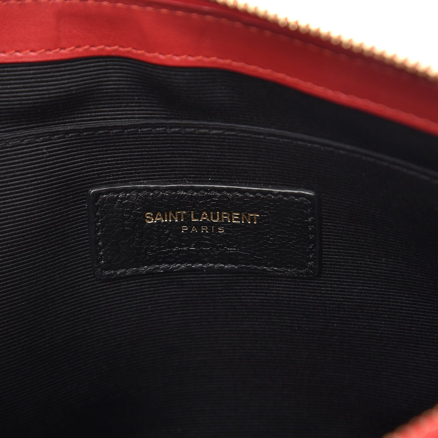 Calfskin Teen Monogram Crossbody Bag Rouge Vif