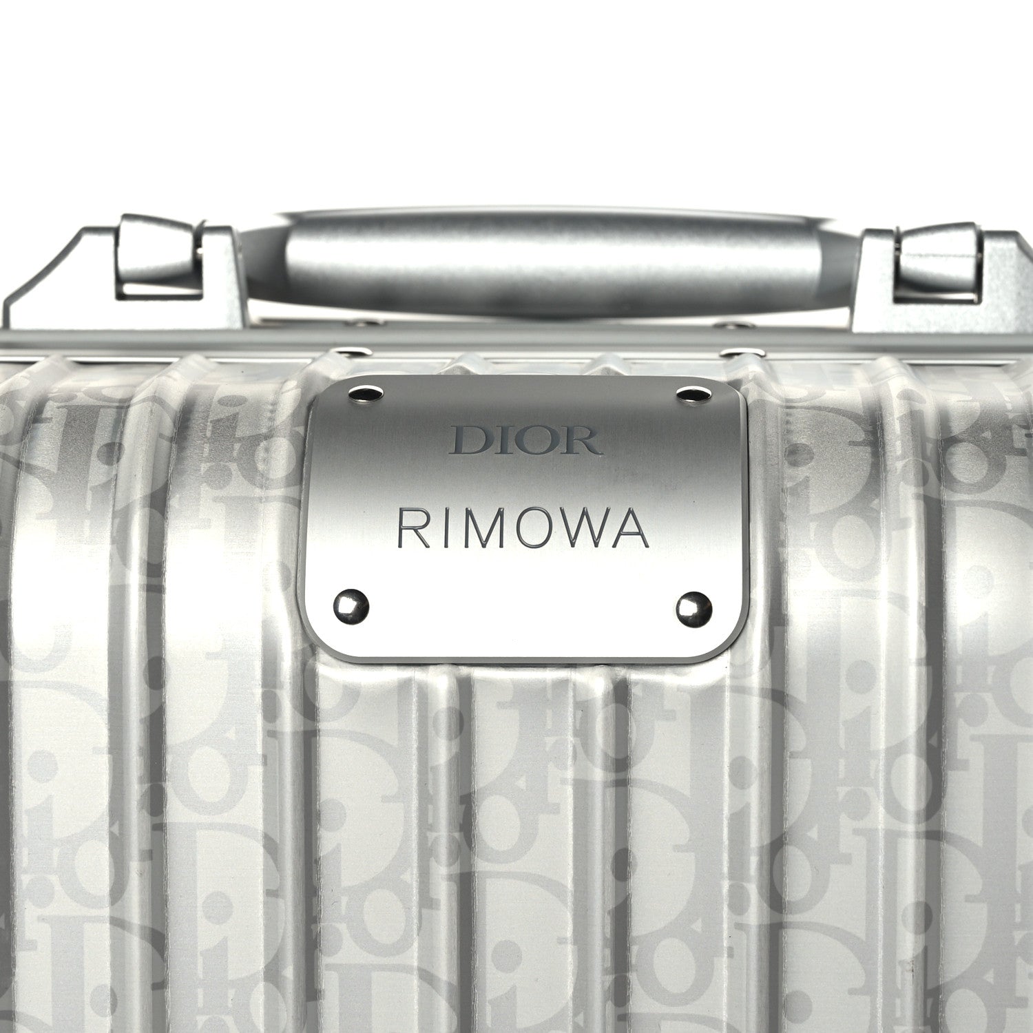 Christian Dior X RIMOWA Aluminum Gradient Cabin Luggage Silver 6 of 8