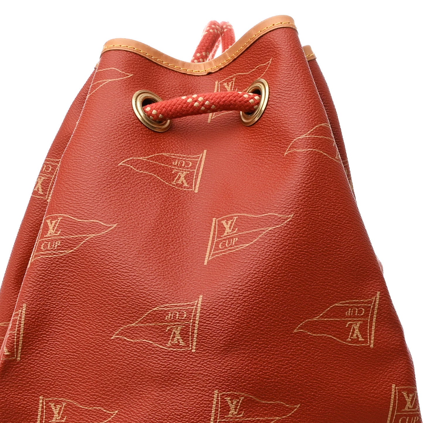 Canvas Americas Cup 1995 Saint Tropez Drawstring Bag Red