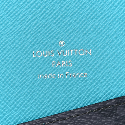 Louis Vuitton Monogram Macassar Pocket Organizer NM Turquoise 6 of 6