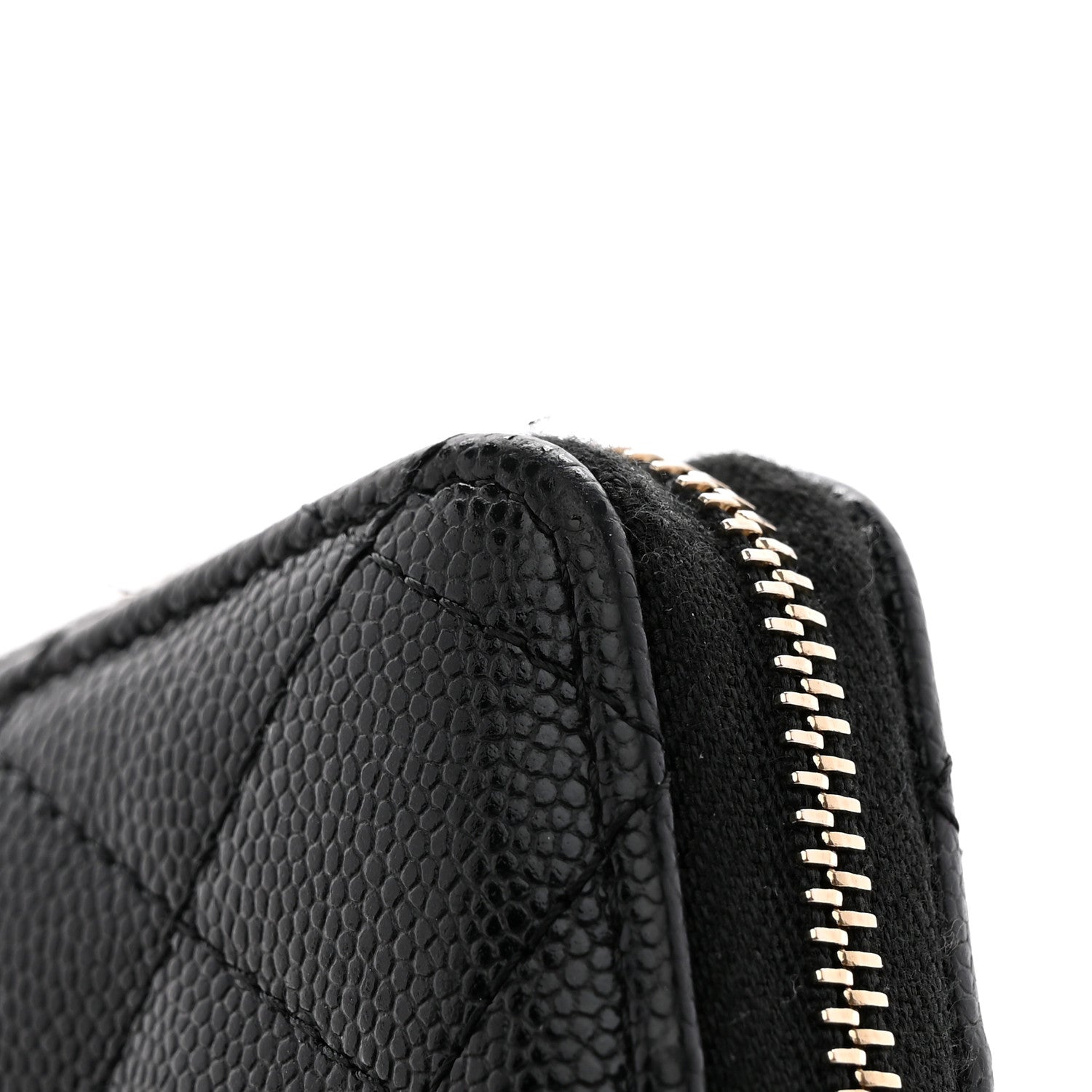 Chanel Caviar Quilted Zip Card Holder Black 10 of 12