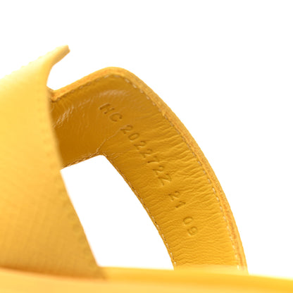 Hermes Epsom Oran Sandals 36 Jaune Sable 8 of 9
