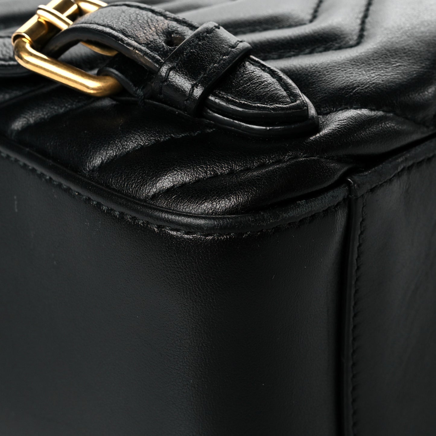 Calfskin Matelasse GG Marmont Dome Backpack Black