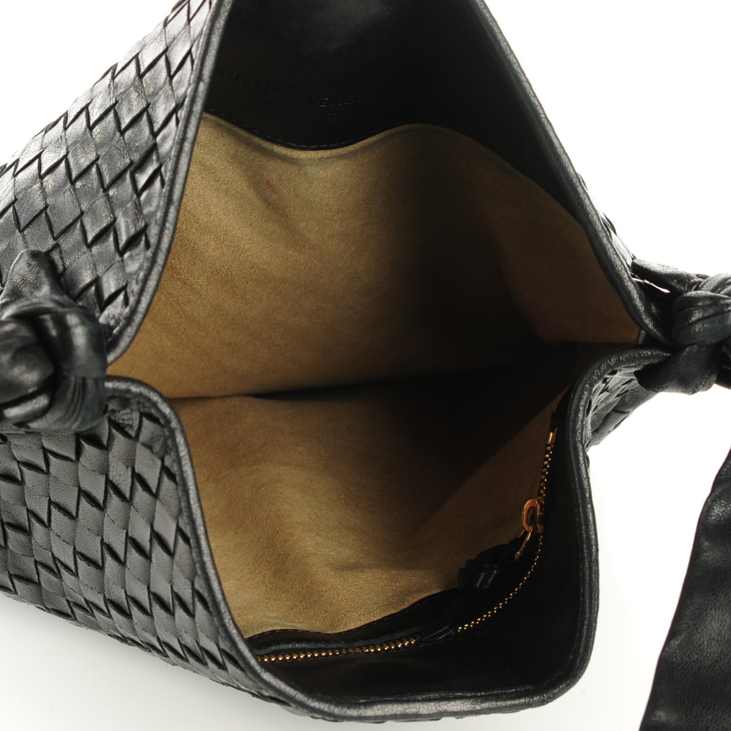 Vintage Nappa Intrecciato Small Messenger Nero Black
