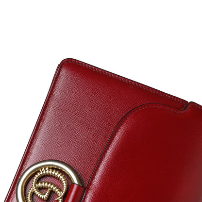 Gucci Textured Calfskin Small Torchon GG Ring Shoulder Bag New Cherry Red 13 of 14