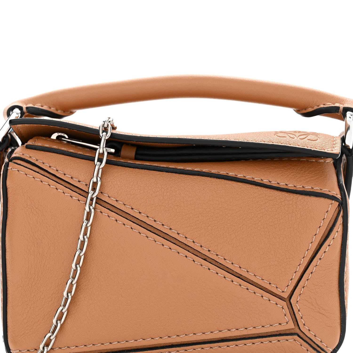 Loewe Calfskin Nano Puzzle Bag Tan 7 of 9