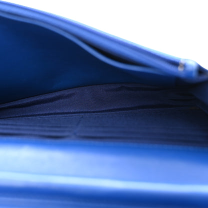 Chanel Patent Quilted Wallet On Chain WOC Dark Blue 5 of 15