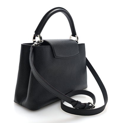 Louis Vuitton Taurillon Capucines PM Black 3 of 9