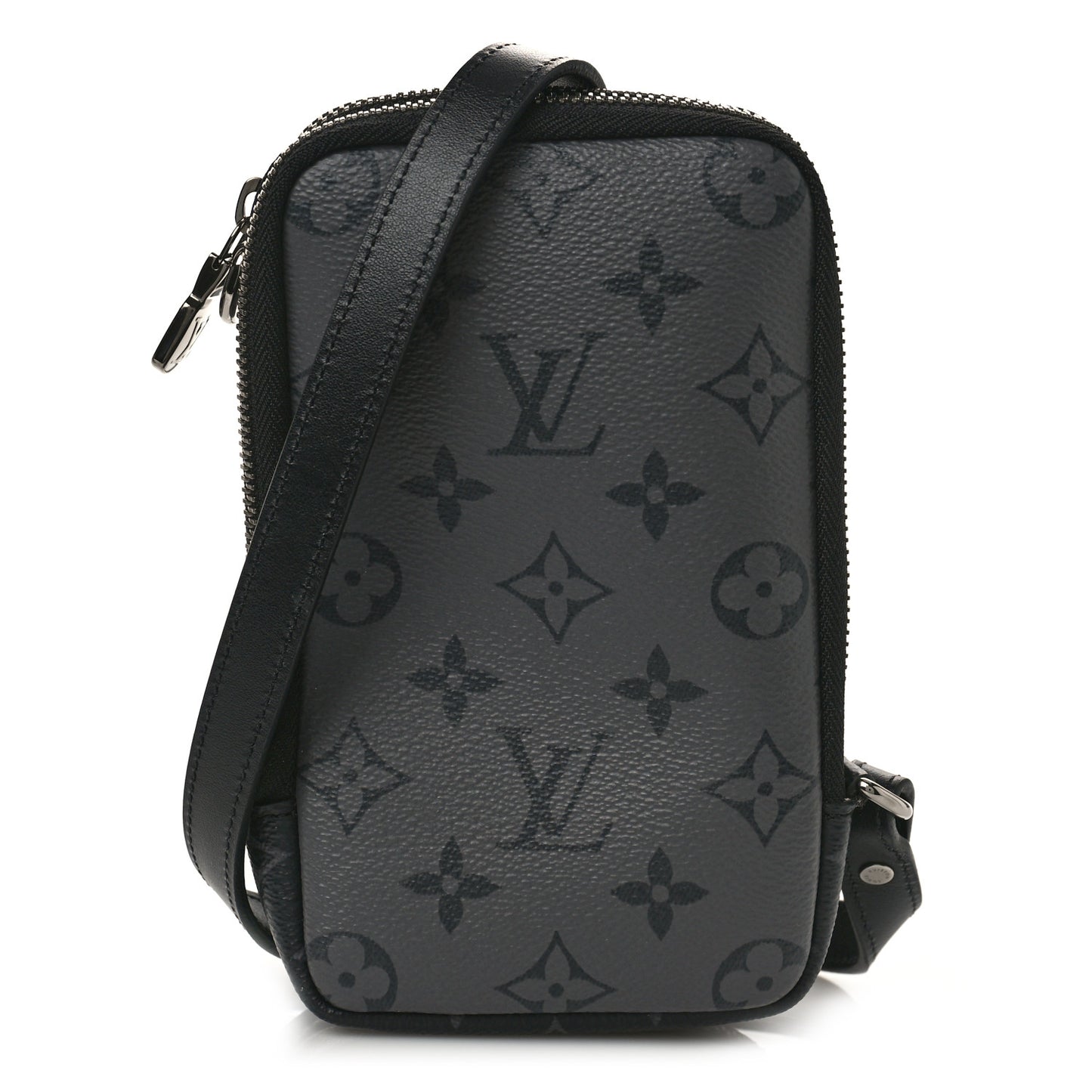 Monogram Eclipse Reverse Double Phone Pouch