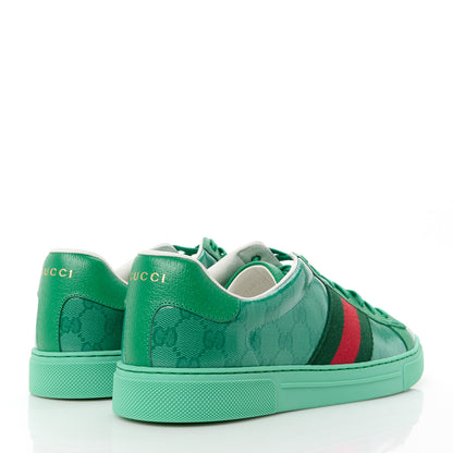 Gucci Calfskin GG Tennis Embossed Mens Ace Sneakers 9 New Shamarock 4 of 10
