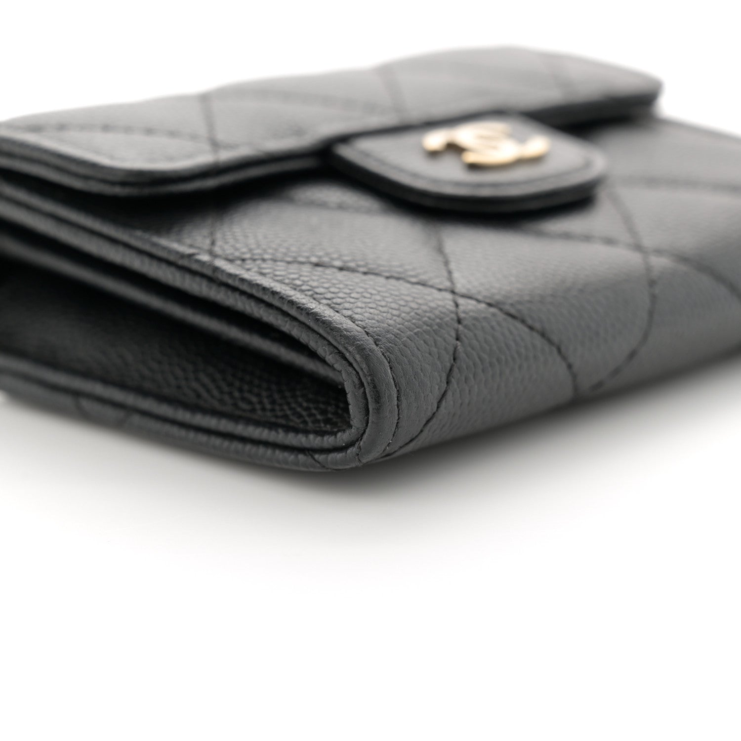 Chanel Caviar Quilted Flap Card Holder On Chain Black 9 of 11