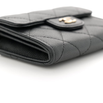 Chanel Caviar Quilted Flap Card Holder On Chain Black 9 of 11