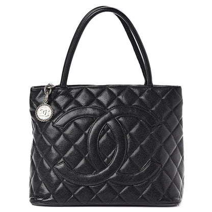 Chanel Caviar Quilted Medallion Tote Black 1 of 11