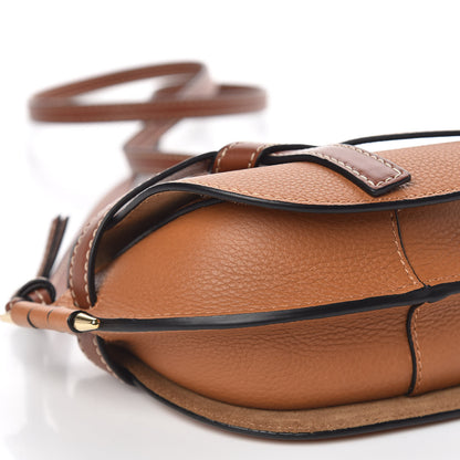 Loewe Grained Calfskin Mini Gate Crossbody Bag Caramel Pecan 6 of 10