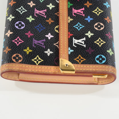Louis Vuitton Monogram Multicolor Porte Tresor International Wallet Black 5 of 9