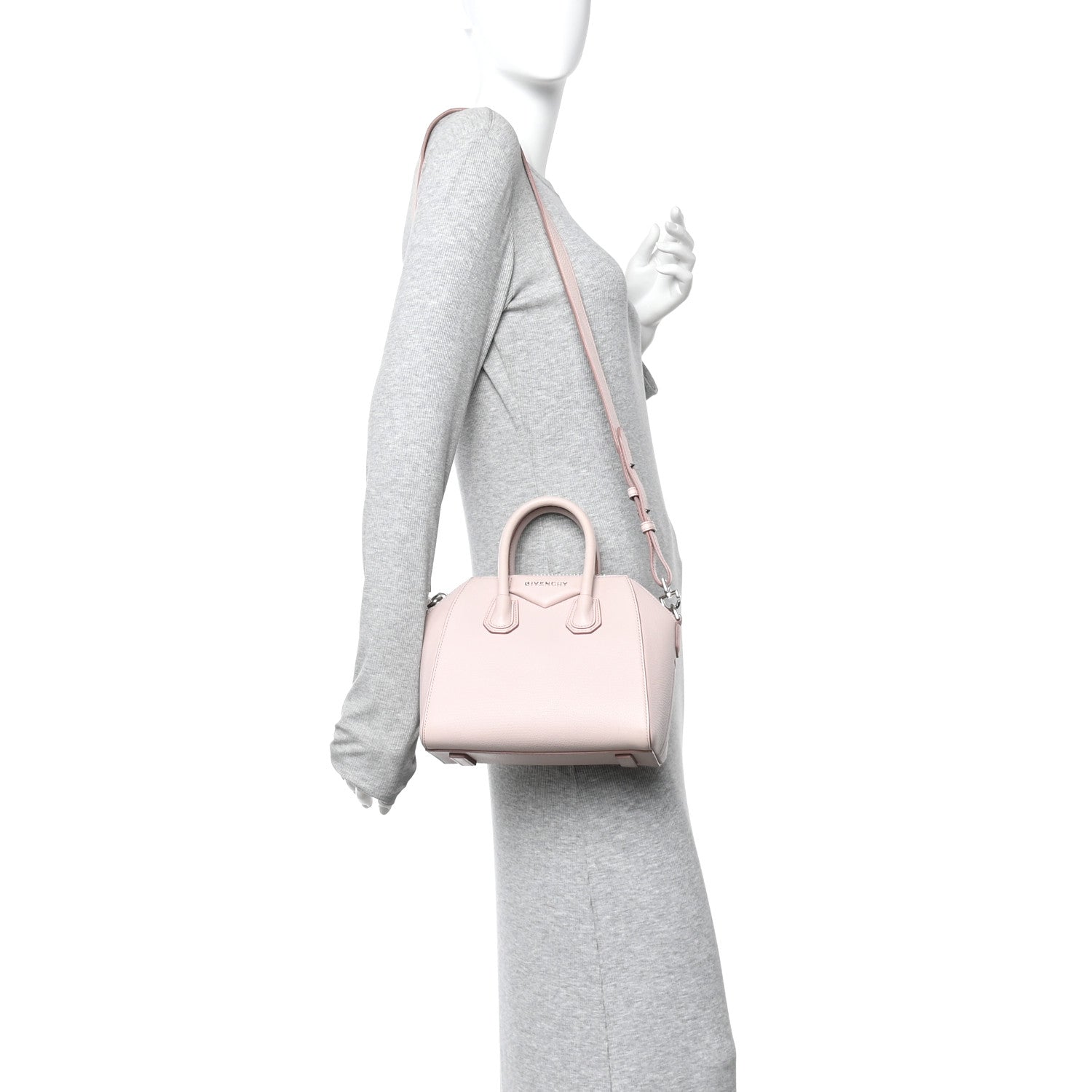 Givenchy Sugar Goatskin Mini Antigona Pale Pink 2 of 10