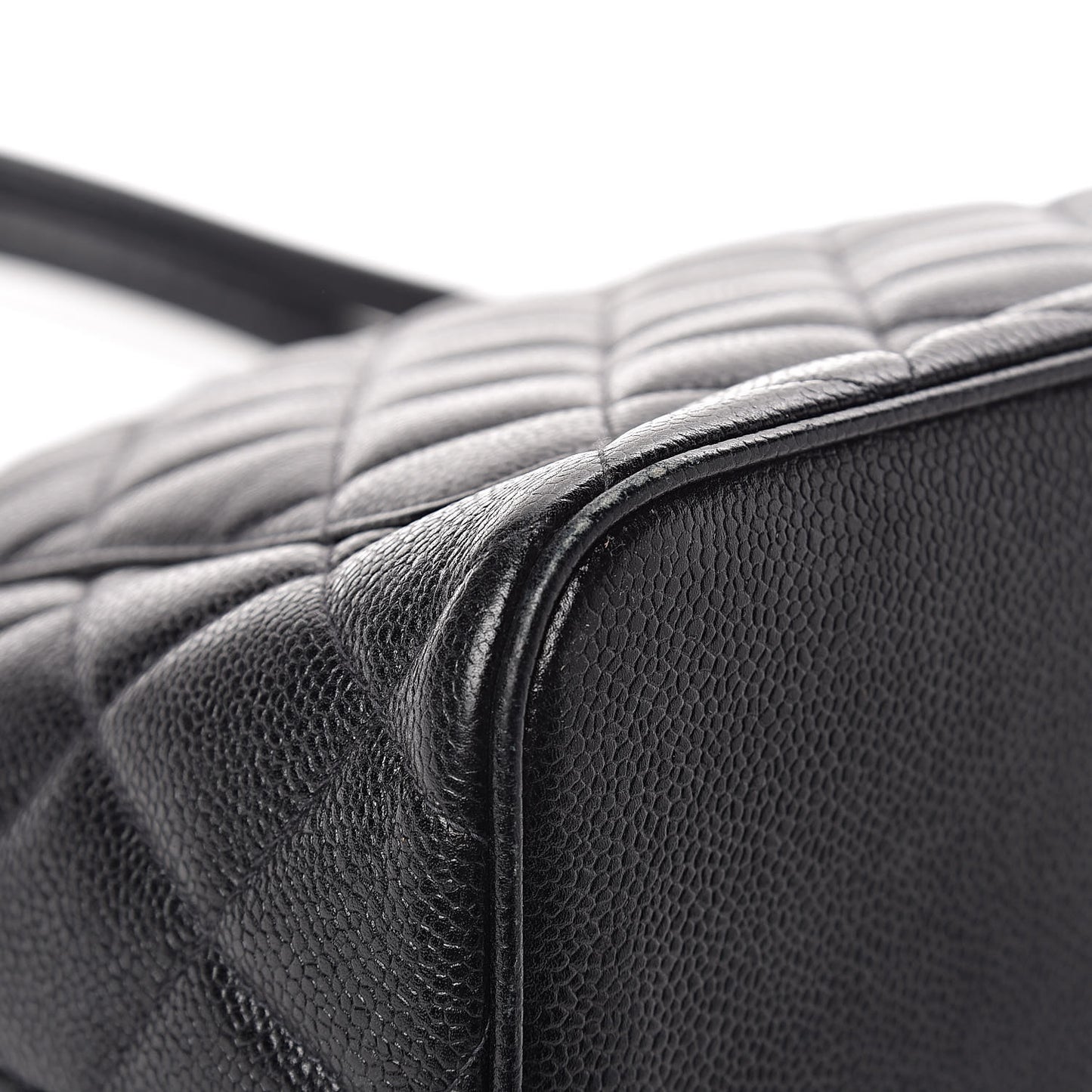 Caviar Quilted Medallion Tote Black