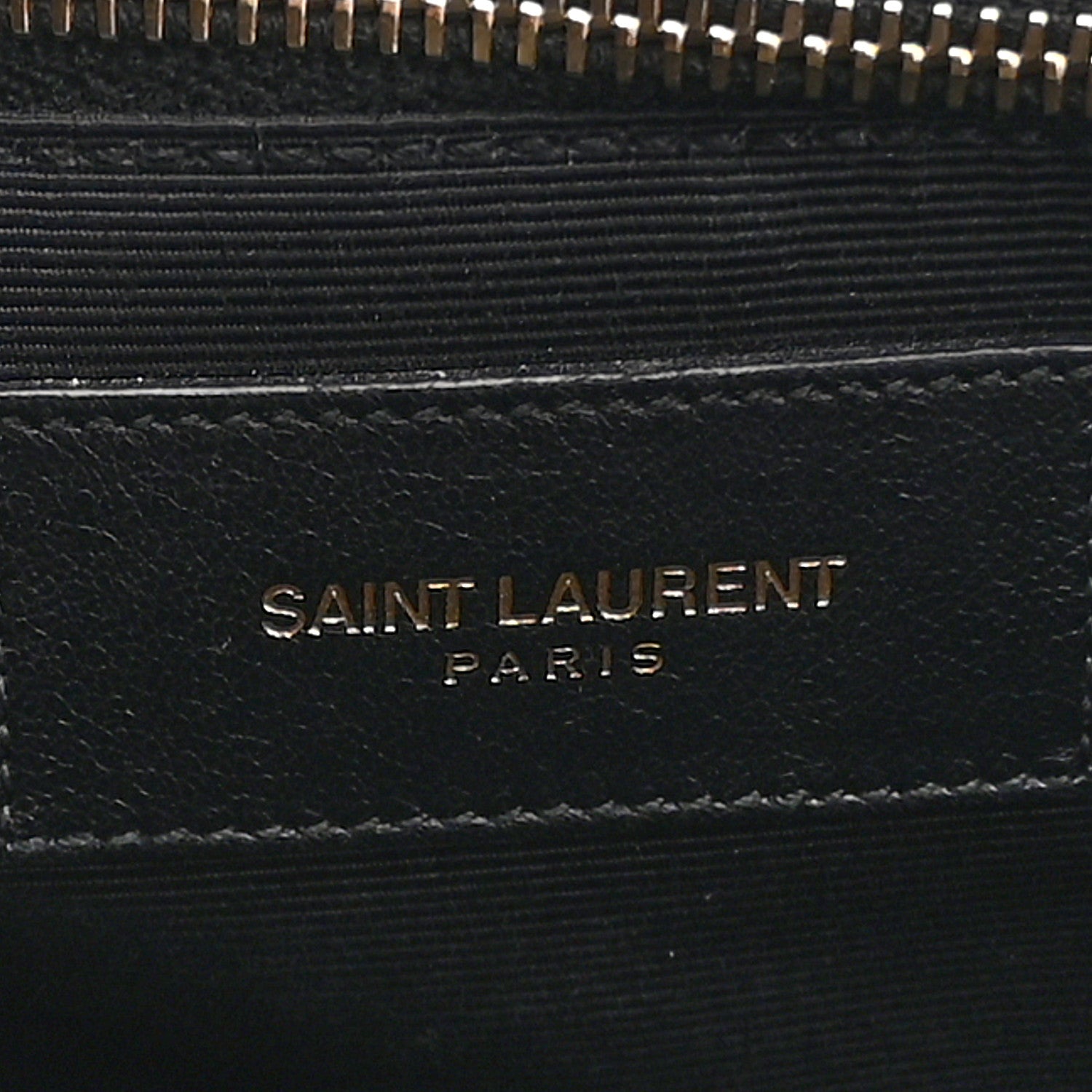Saint Laurent Grain De Poudre Matelasse Chevron Monogram Shopping Bag Black 6 of 11