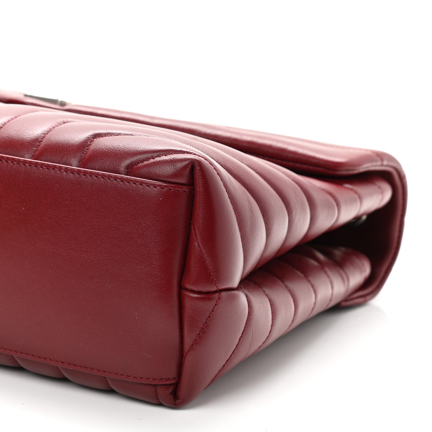 Calfskin Y Quilted Monogram Medium Loulou Chain Satchel Palissandre