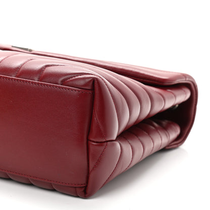Saint Laurent Calfskin Y Quilted Monogram Medium Loulou Chain Satchel Palissandre 11 of 14