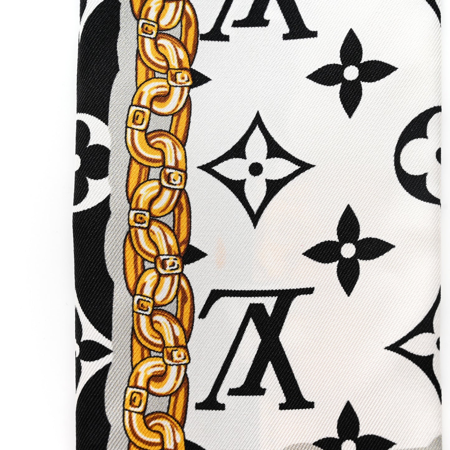 Silk Monogram Confidential Bandeau Black