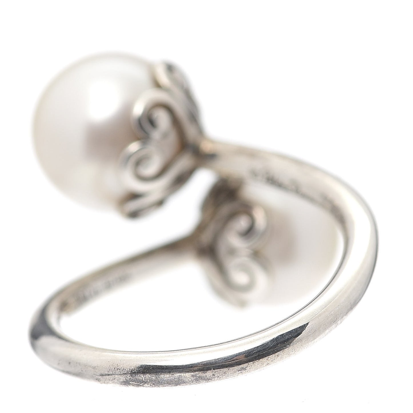 Sterling Silver Freshwater Pearl Paloma's Venezia Goldoni Heart Ring 49 5