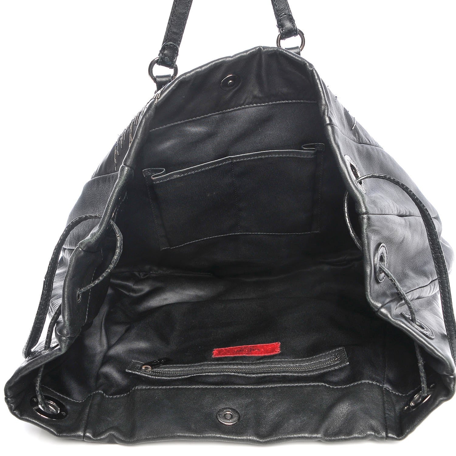Valentino Garavani Nappa Beaded Glam Tote Black 6 of 19