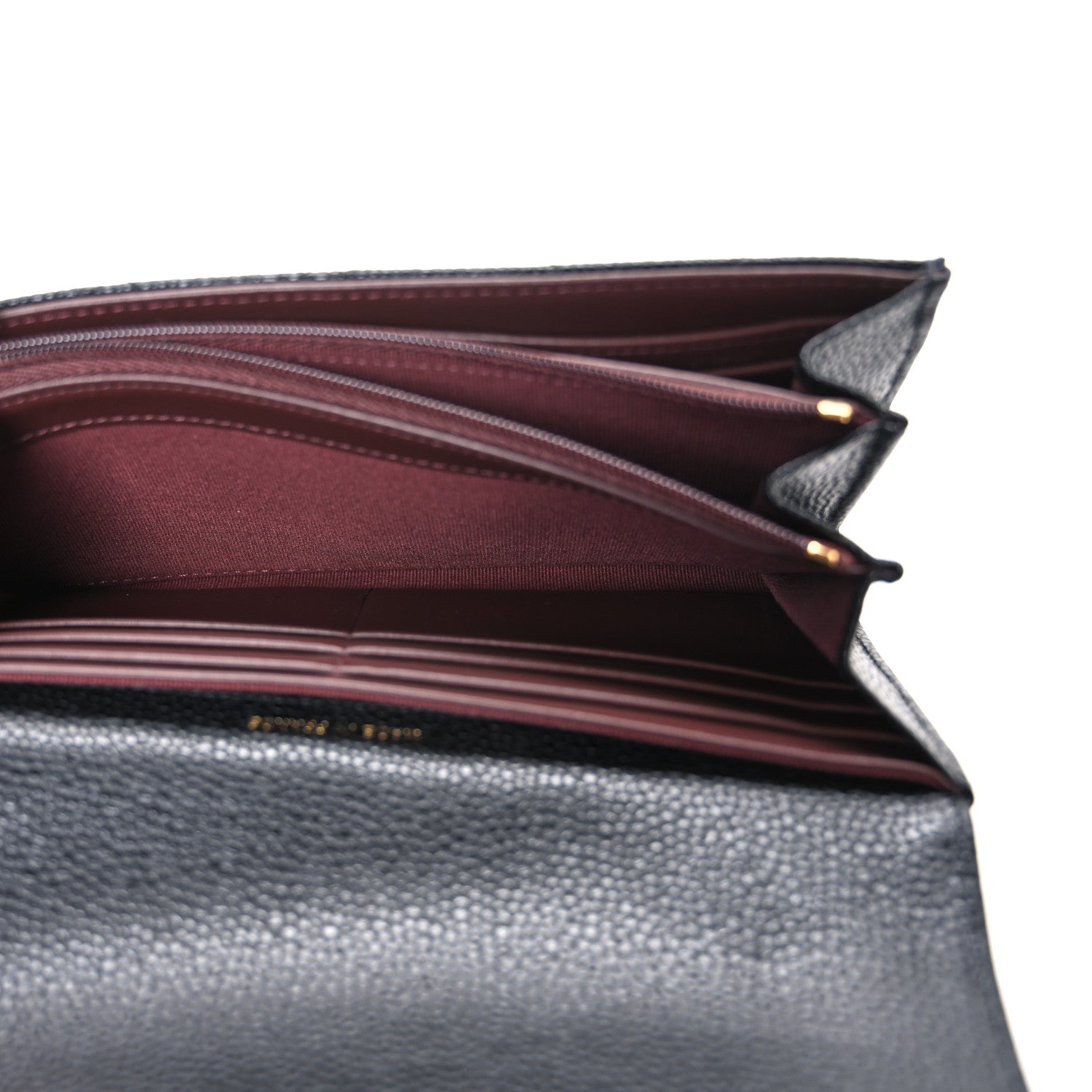 Chanel Caviar Quilted Large Gusset Flap Wallet Black 5 of 8