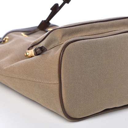 Prada Jacquard Logo Mini Bucket Crossbody Bag Corda Bruciato 8 of 9