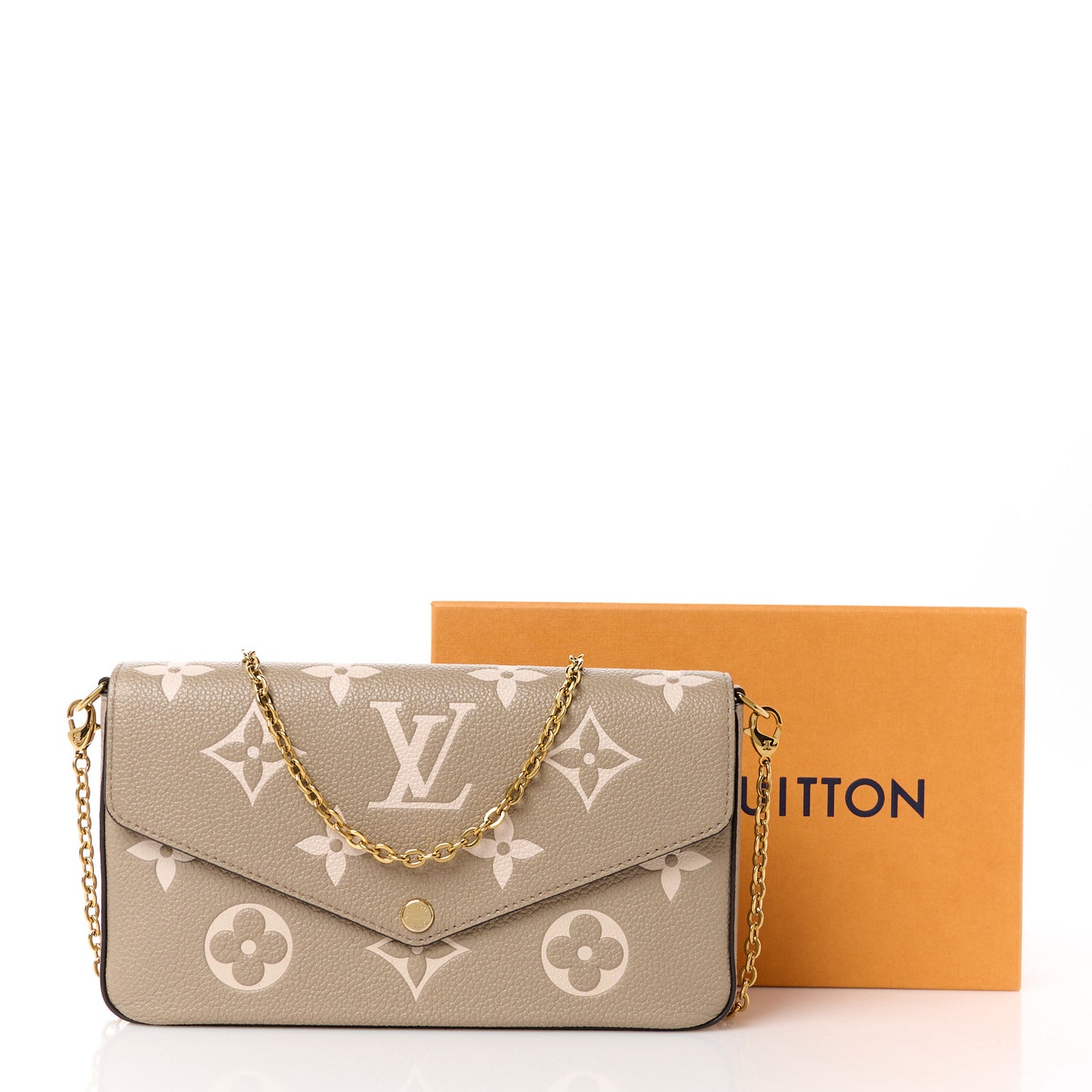 Empreinte Monogram Giant Felicie Pochette Tourterelle Creme