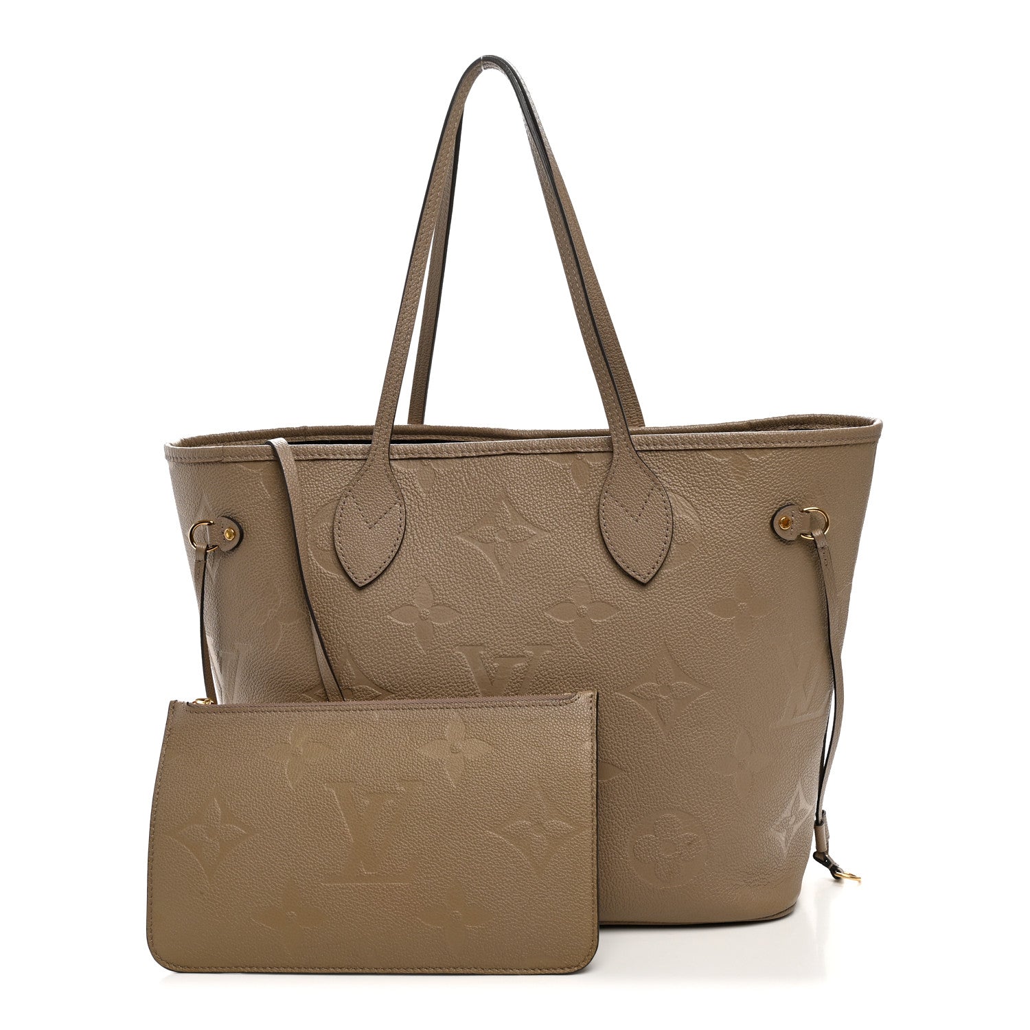 Louis Vuitton Empreinte Monogram Giant Neverfull MM Tourterelle 3 of 10