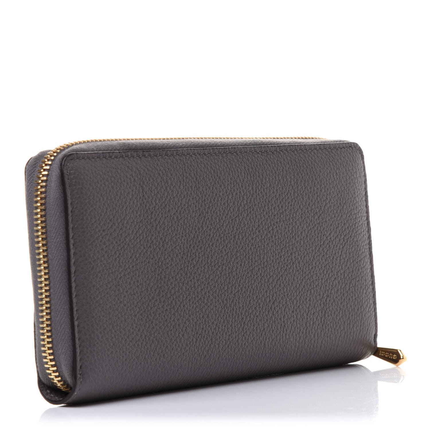 Gucci Grainy Calfskin Zumi Zip Around Wallet Dusty Grey 3 of 11