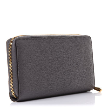 Gucci Grainy Calfskin Zumi Zip Around Wallet Dusty Grey 3 of 11