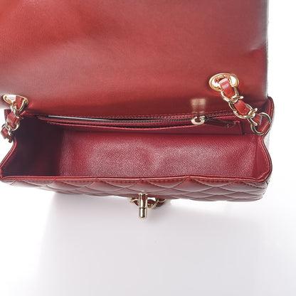 Chanel Lambskin Quilted Mini Rectangular Flap Red 5 of 8