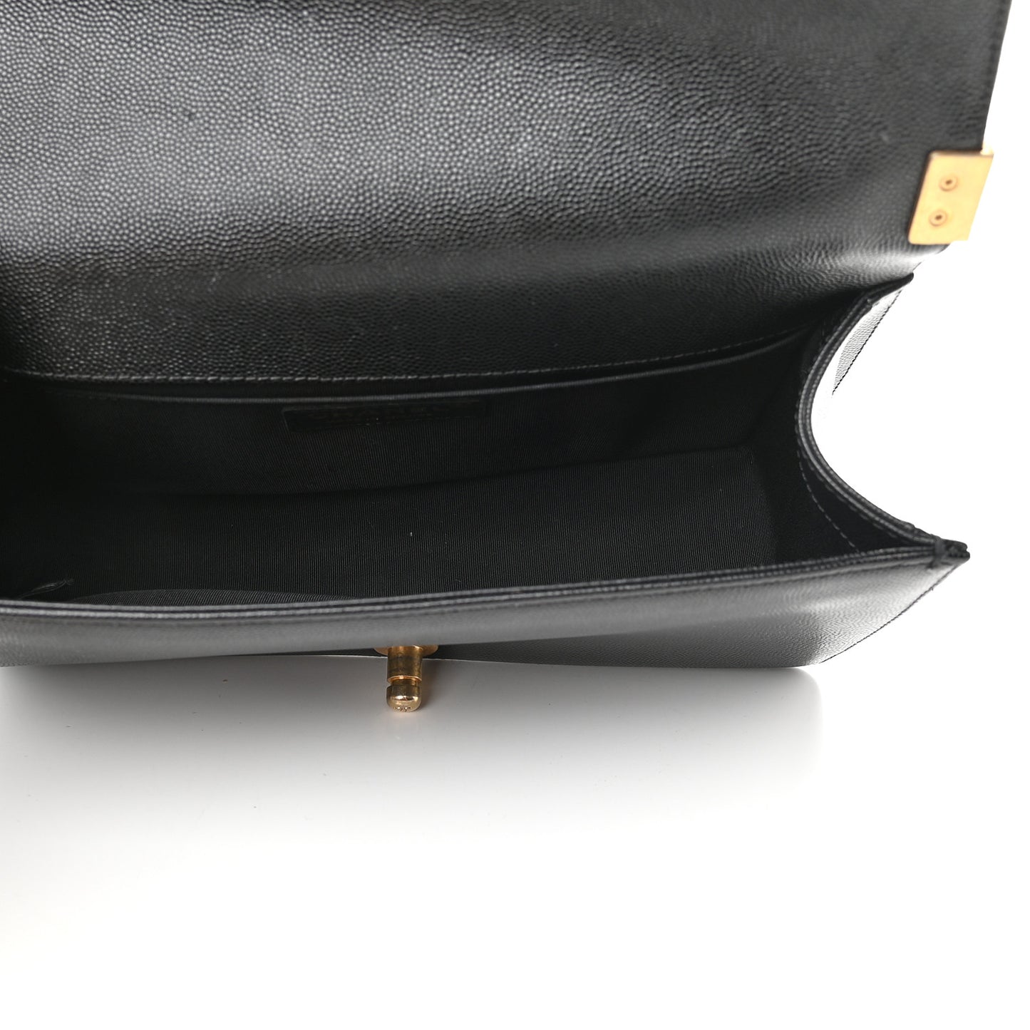 Caviar Quilted Medium Boy Flap Black