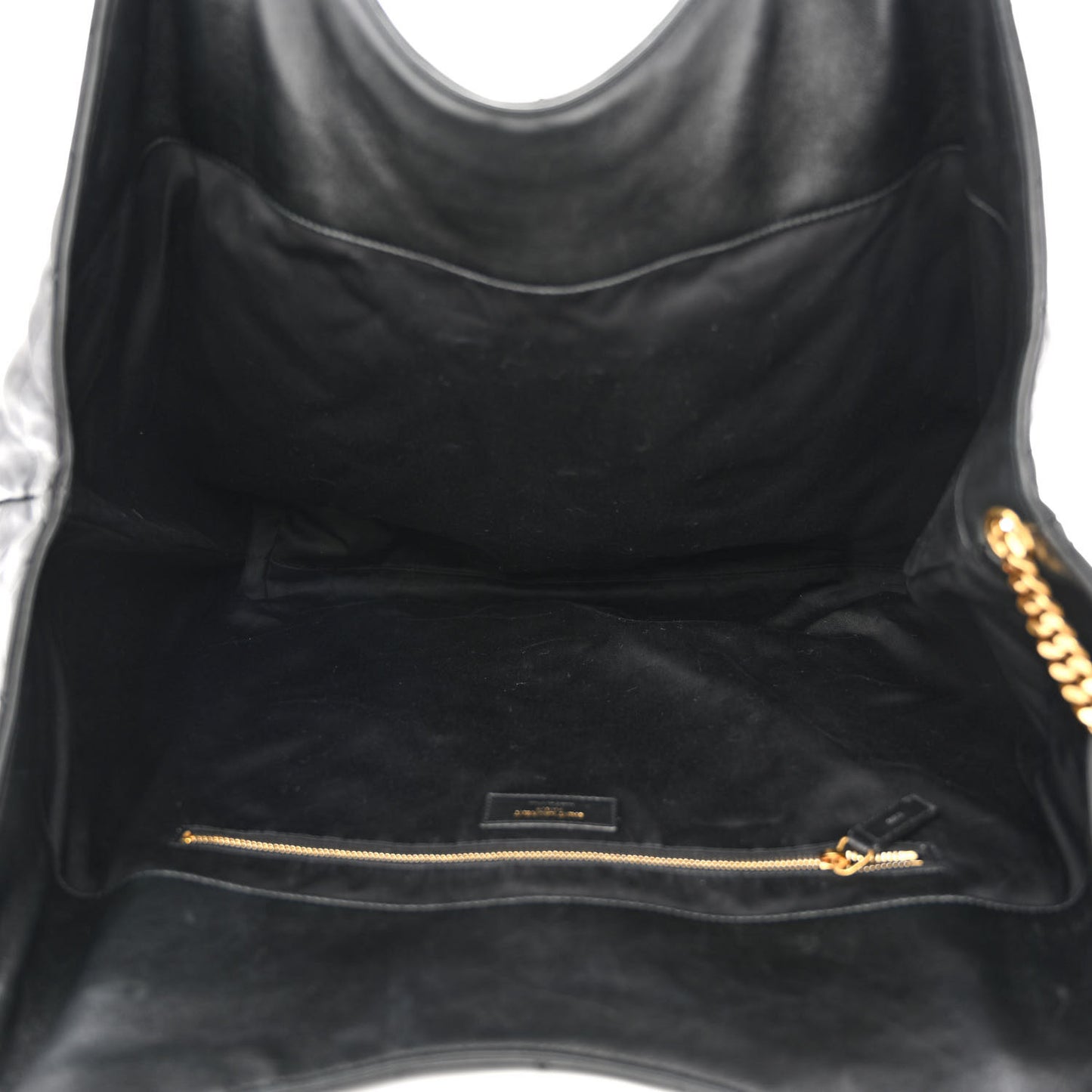 Lambskin Quilted Maxi Icare Shopping Tote Black